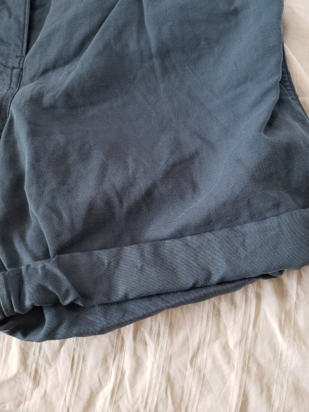 Burberry Brit Shorts Blue Cotton Linen Size 4 - Picture 13 of 14